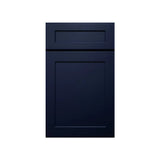 Liberty Shaker Blue - 30 Inch Double Glass Door Wall Cabinet - 30" Width x 30" Height x 12" Depth