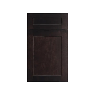 RTA - Liberty Shaker Espresso - Double Glass Door Wall Cabinets - 36