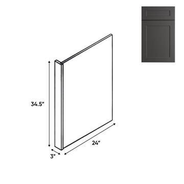 Liberty Shaker Grey - Base End Panel - 3