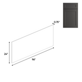 RTA - Liberty Shaker Grey - Base Skin Panel - 48"W x 96"H x 1/4"D
