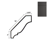 RTA - Liberty Shaker Grey - Crown Moldings - 96"W x 3"H x 3"D