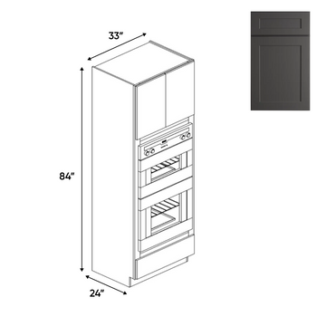 RTA - Liberty Shaker Grey - Double Oven Cabinets - 33