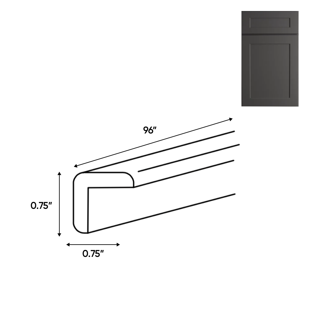 RTA - Liberty Shaker Grey - Outside Corner Molding - 96