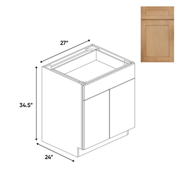 Liberty Shaker Karamel - Double Door Cabinets - 27"W x 34.5"H x 24"D - Pre Assembled