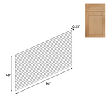 RTA - Liberty Shaker Karamel - Beaded Panels - 48"W x 96"H x 0.25"D