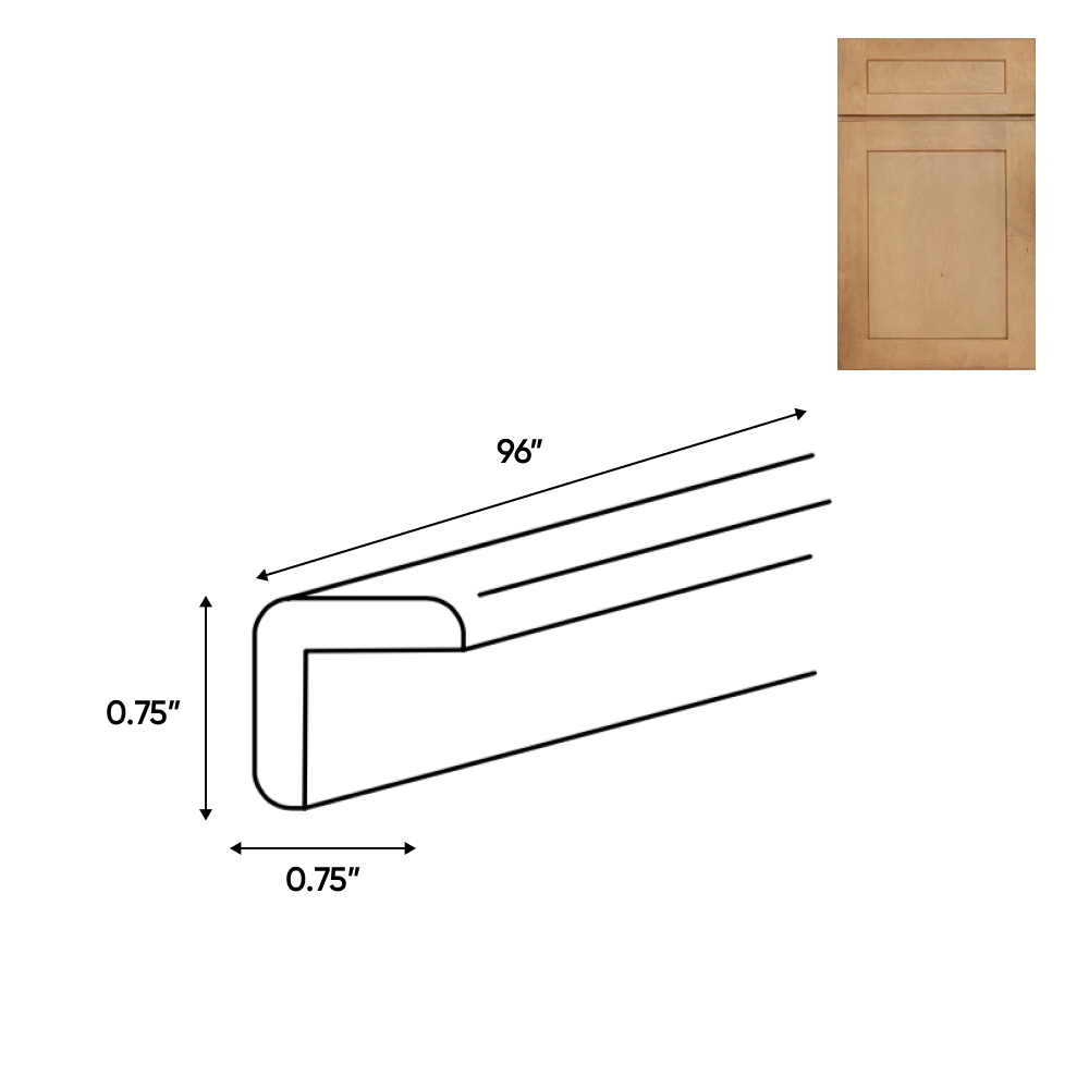 RTA - Liberty shaker Karamel - Outside Corner Molding - 96