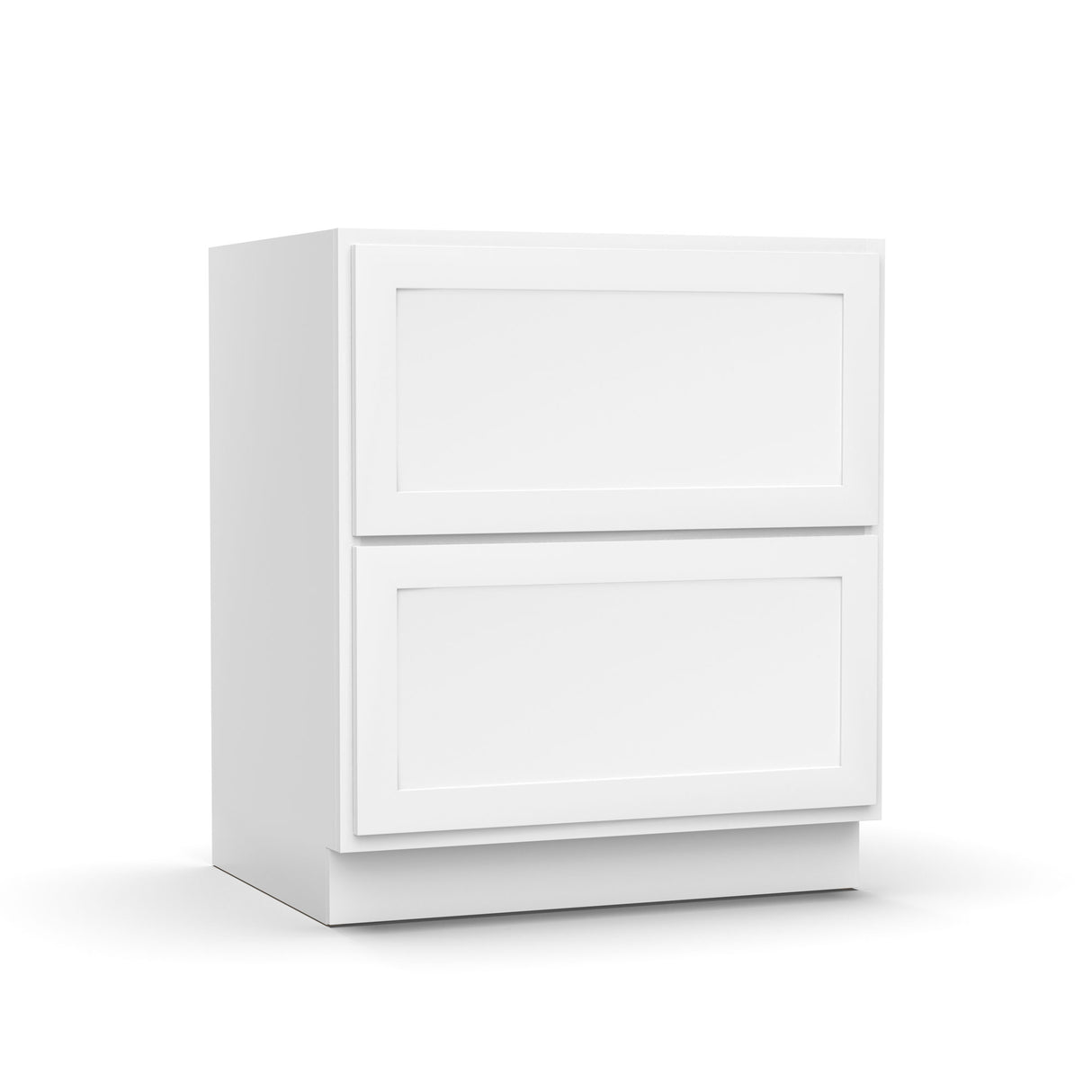 White Shaker - Base Cabinet - RTA - 30 in W x 34.5 in H x 24 in D