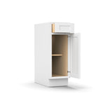 RTA - Liberty Shaker White - Single Door Cabinets - 12 in W x 34.5 in H x 24 in D