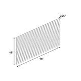 Newport Millstone - 48 Inch Beaded Panels Accessories - 48" Width x 96" Height x .25" Depth