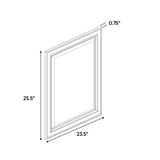 Atlas Blanco - 23.5 Inch Decorative End Panel Doors Accessories - 23.5" Width x 25.5" Height x 0.75" Depth