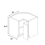 Newport Millstone - 36 Inch Square Corner Base Cabinet - 36" Width x 34.5" Height x 24" Depth
