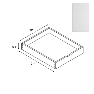 Liberty Shaker White - Roll Out Tray - 18