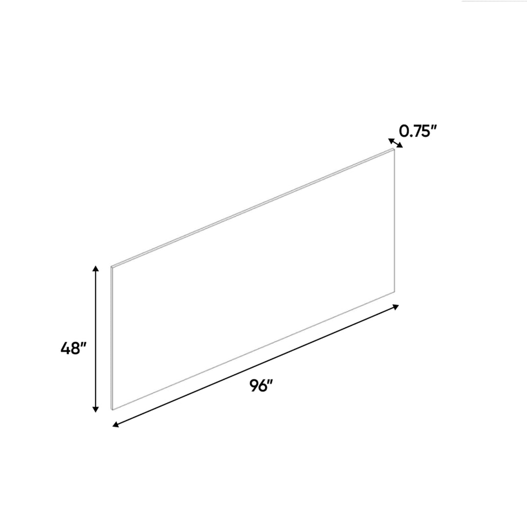 Essence Cemento - 48 Inch Edge Banded Panels Accessories - 48