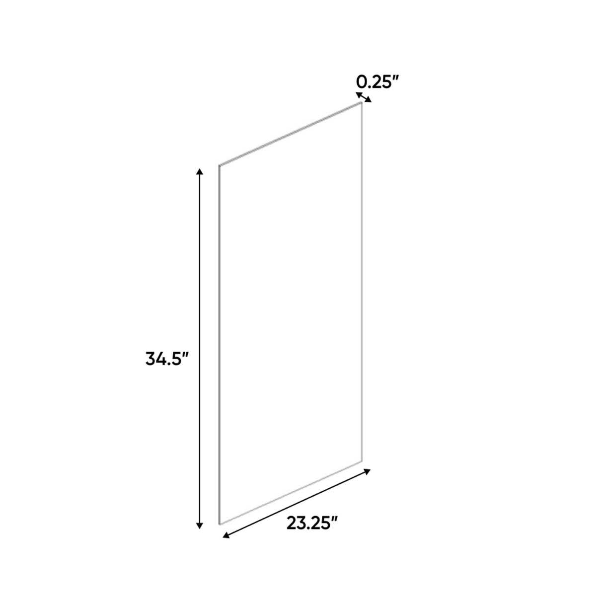Belmont Grey - 23.25 Inch Side Finished Skins Accessories - 23.25" Width x 34.5" Height x .25" Depth