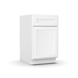 RTA - Liberty Shaker White - Waste Basket Base Cabinet - 18"W x 34.5"H x 24"D