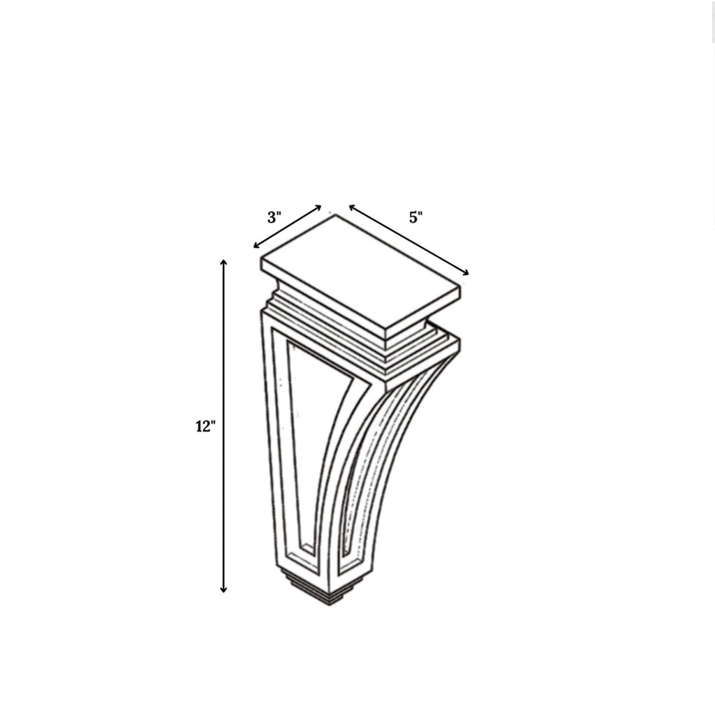 Liberty Shaker White - 3 Inch Structural Accessories - 3