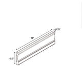 Liberty Shaker White - 0.75 Inch Base Molding Accessories - .75" Width x 4.5" Height x 96" Depth