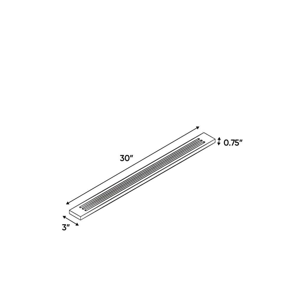 Liberty Shaker Espresso - 3 Inch Flutted Wall Fillers Accessories - 3