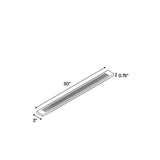 Liberty Shaker White - 3 Inch Flutted Wall Fillers Accessories - 3" Width x 30" Height x .75" Depth