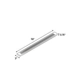 Liberty Shaker White - 3 Inch Flutted Wall Fillers Accessories - 3" Width x 96" Height x .75" Depth