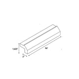 Avalon Ashen - 2 Inch Trims Accessories - 2" Width x 1.625" Height x 96" Depth