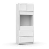 Liberty Shaker White Single Oven Cabinet - 33"W x 84"H x 24"D - LSW-OCS338424-2