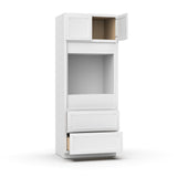 Liberty Shaker White Single Oven Cabinet - 33"W x 84"H x 24"D - LSW-OCS338424-2