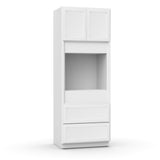 RTA - Liberty Shaker White - Single Oven Cabinets - 33"W x 90"H x 24"D - LSW-OCS339024-2