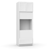 Liberty Shaker White - Single Oven Cabinets - 33"W x 96"H x 24"D - LSW-OCS339624-1