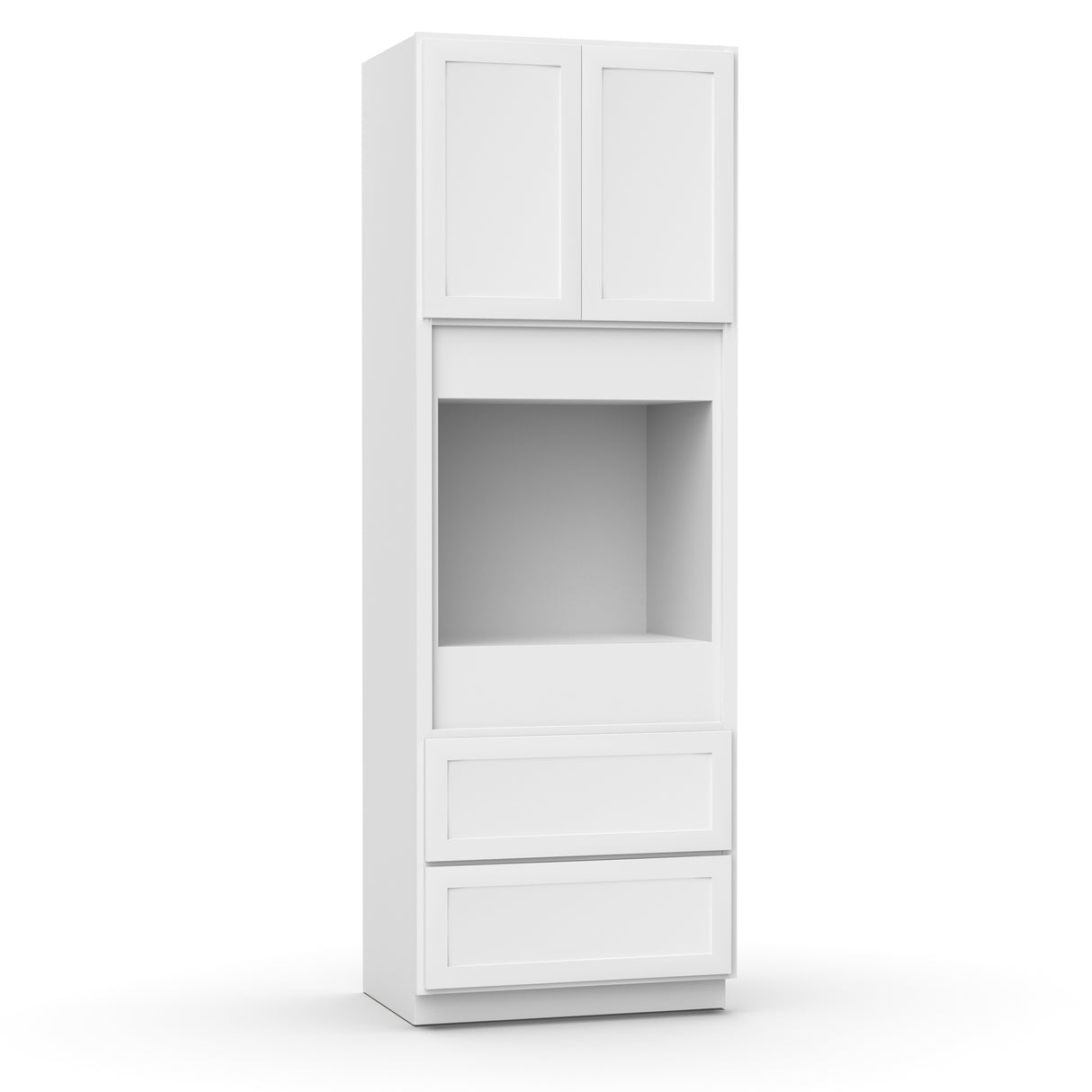 Liberty Shaker White - Single Oven Cabinets - 33"W x 96"H x 24"D - LSW-OCS339624-2