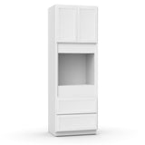 Liberty Shaker White - Single Oven Cabinets - 33"W x 96"H x 24"D - LSW-OCS339624-2