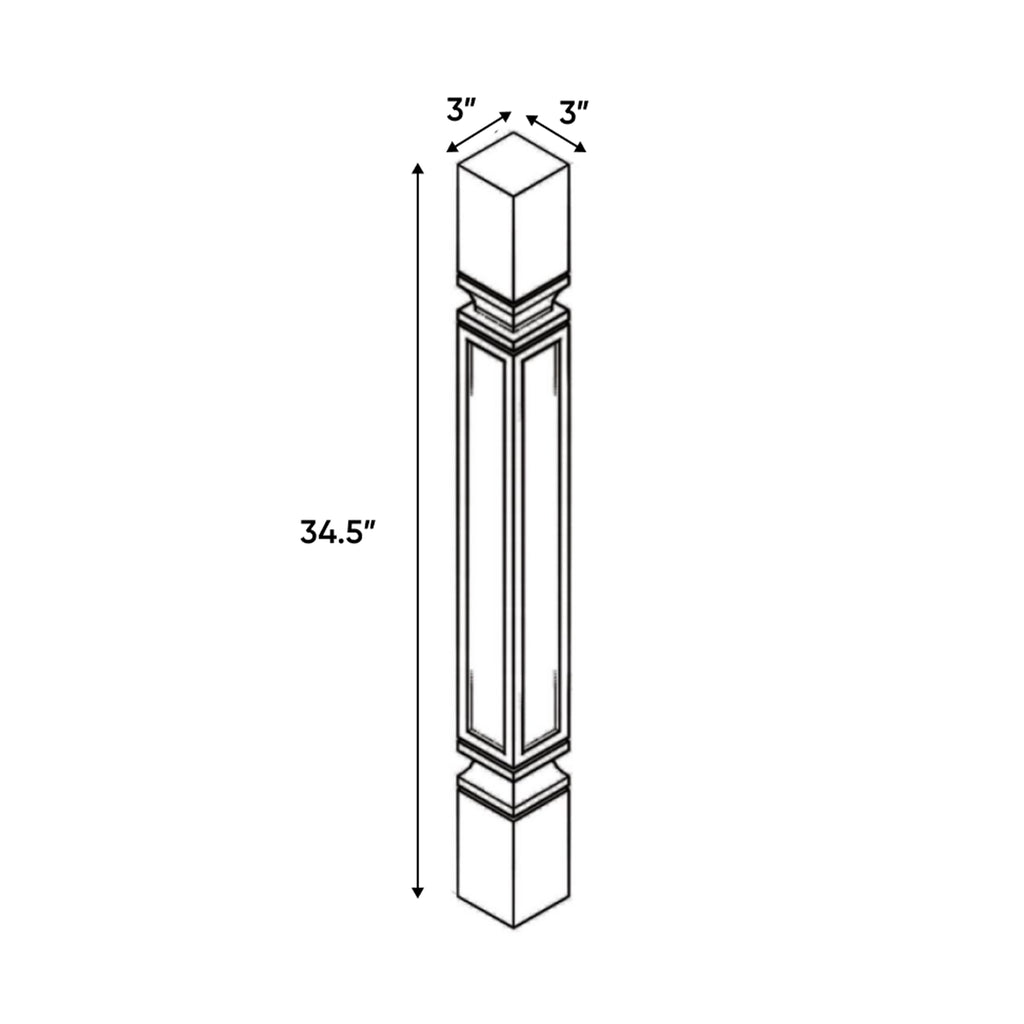 Liberty Shaker Espresso - 3 Inch Structural Accessories - 3