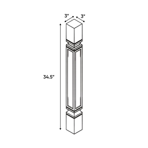 Slim Shaker Oatmeal - 3 Inch Structural Accessories - 3