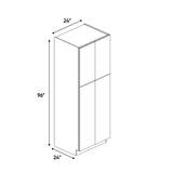 Portland Chestnut - 24 Inch Double Door Pantry Tall Cabinet - 24" Width x 96" Height x 24" Depth