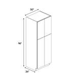 Portland Chestnut - 30 Inch Double Door Pantry Tall Cabinet - 30" Width x 96" Height x 24" Depth