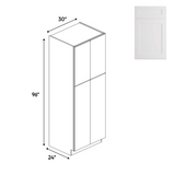 RTA White - Tall - Pantry Cabinets - 96"H x 30"W x 24"D