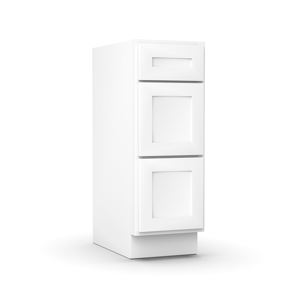 Liberty Shaker White Vanity Drawer Base Cabinet - 12