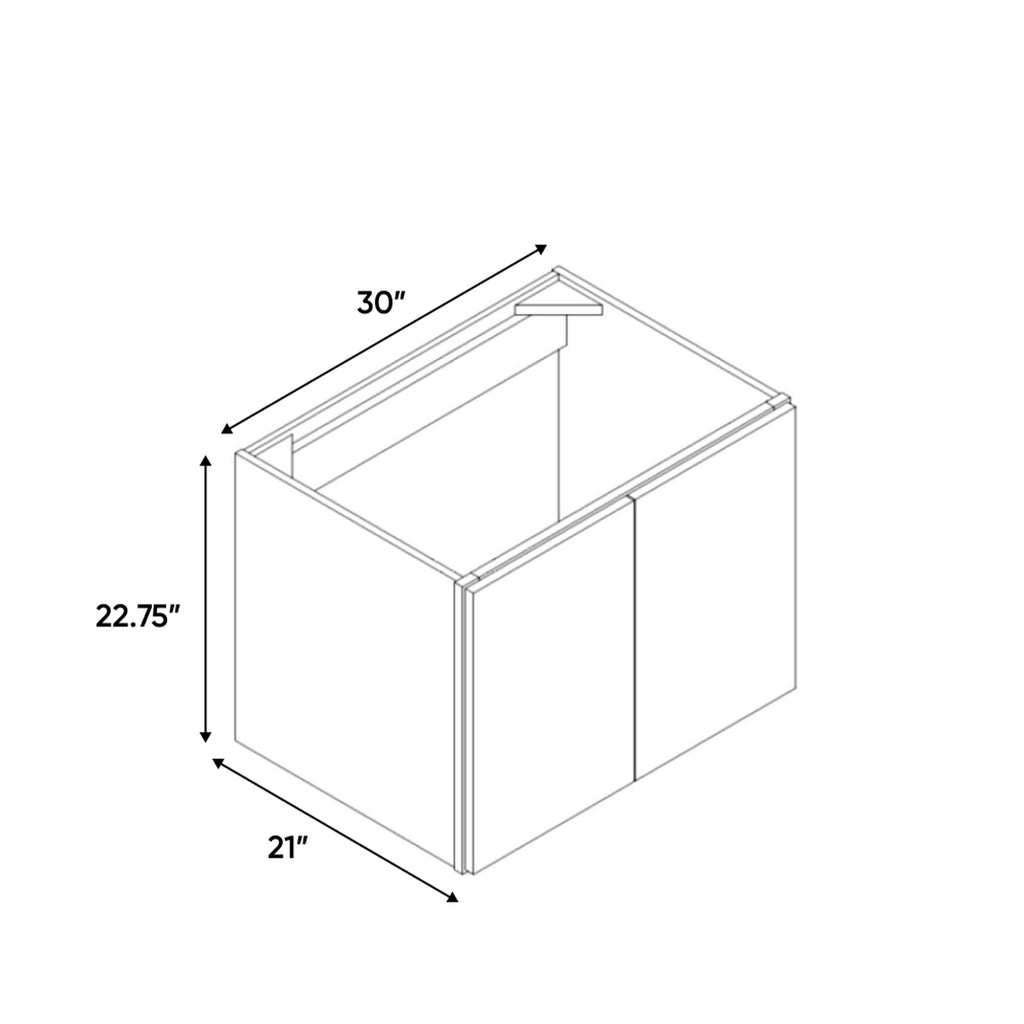 Windsor Ashen - 36 Inch Vanity Sink Base Cabinet - 36