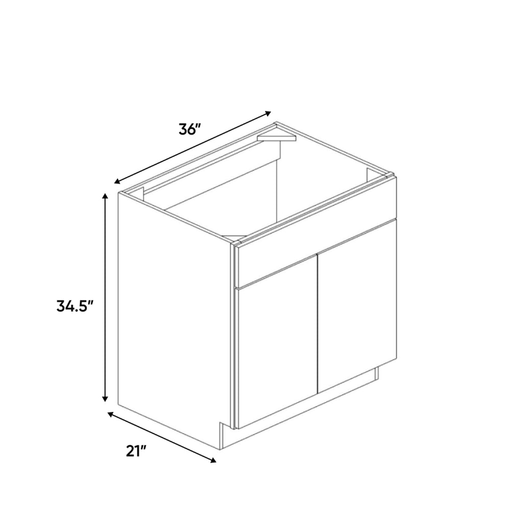 Portland Chestnut - 36 Inch Vanity Sink Base Cabinet - 36