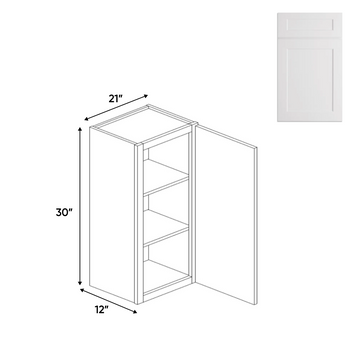 Liberty Shaker White - Wall Cabinets - Upper - 30 in H x 21 in W x 24 in D - Pre Assembled