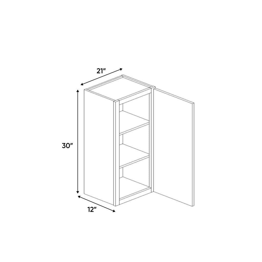 Atlas Blanco - 21 Inch Height Single Door Wall Cabinet - 21