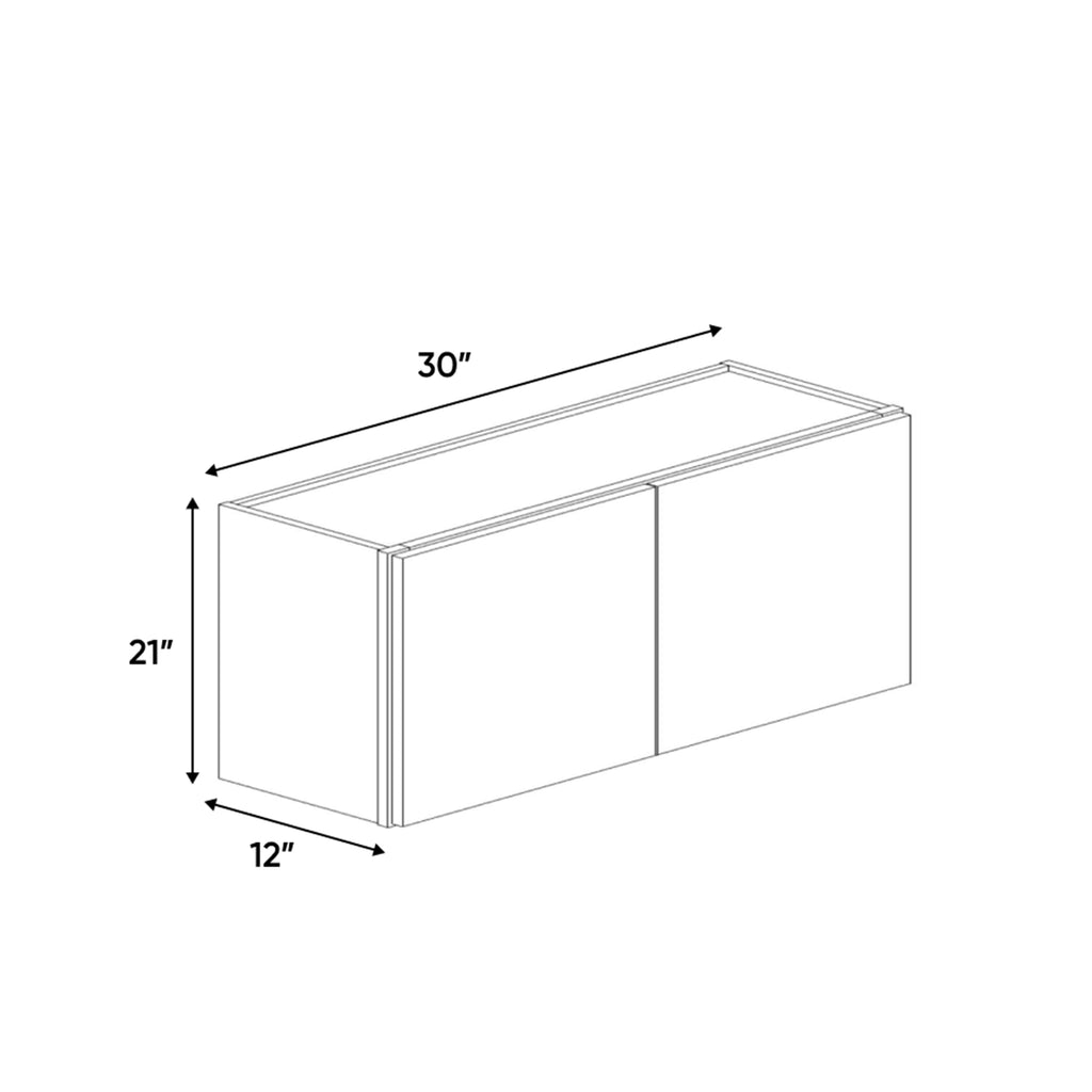 Newport Millstone - 30 Inch Height Double Door Wall Cabinet - 30