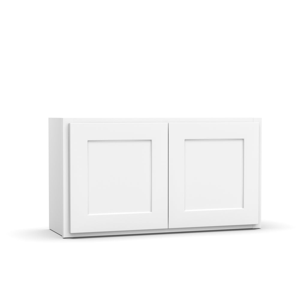Liberty Shaker White Double Door Kitchen Wall Cabinet - 18