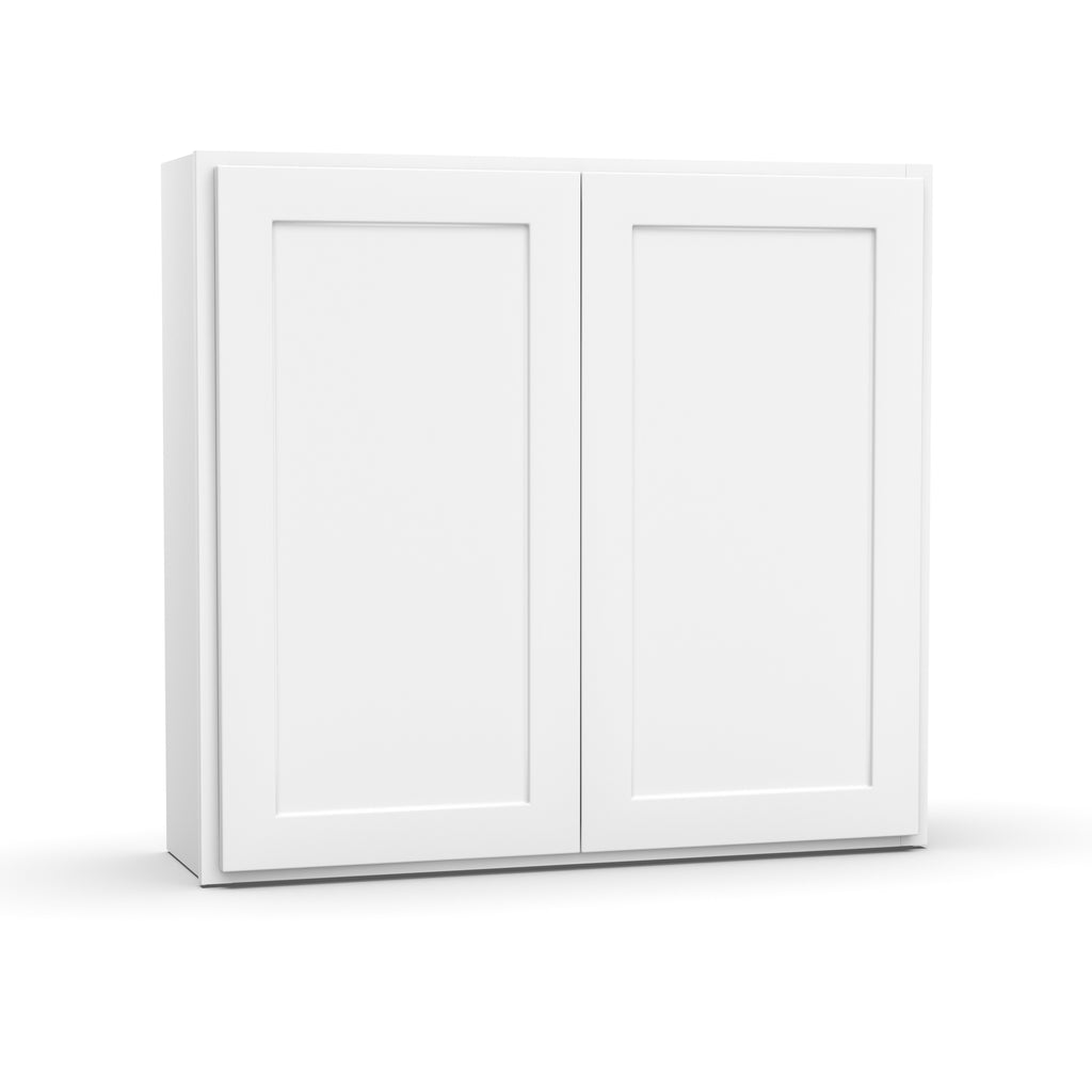 Liberty Shaker White Double Door Kitchen Wall Cabinet - 36