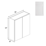 Liberty Shaker White - Wall Cabinet - 39"W x 42"H x 12"D
