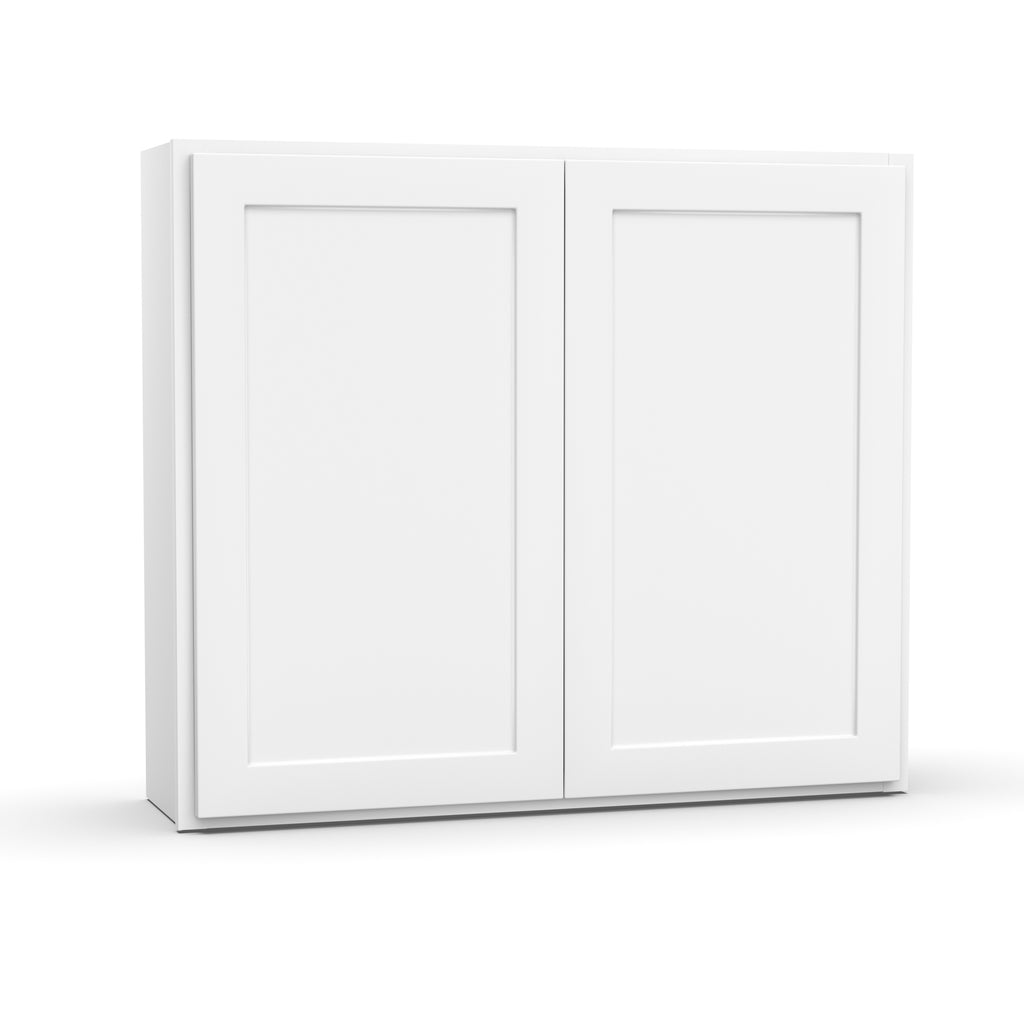 Liberty Shaker White Double Door Kitchen Wall Cabinet - 36