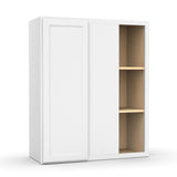 Liberty Shaker White Blind - Wall Corner Cabinet - 36"H x 30"W x 12"D