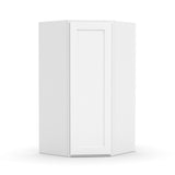 Liberty Shaker White Diagonal Corner Wall Cabinet - 36"H x 27"W x 15"D