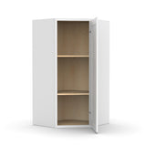 Liberty Shaker White Diagonal Corner Wall Cabinet - 36"H x 27"W x 15"D