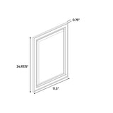 Sonoma White - 11.5 Inch Decorative End Panel Doors Accessories - 11.5" Width x 34.9375" Height x .75" Depth